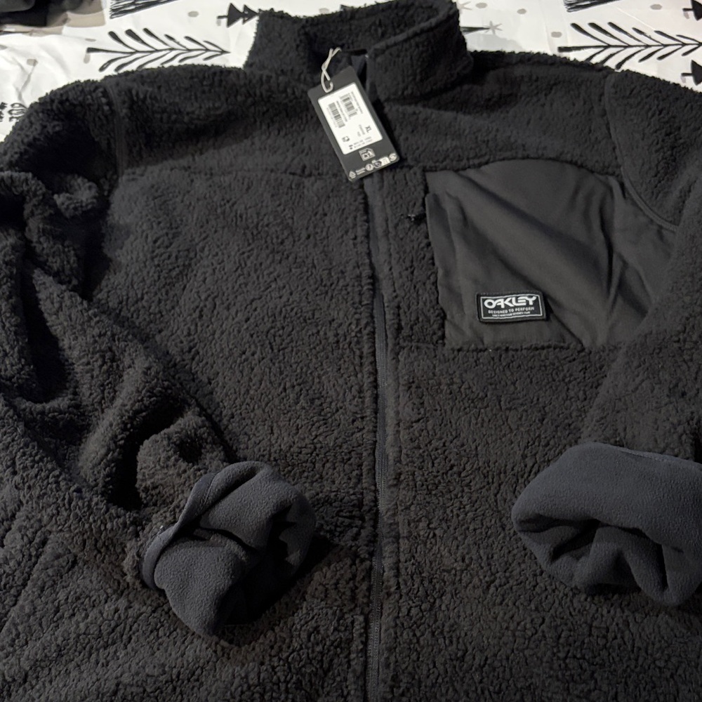 Oakley Black  Fleece Jacket NWT Mens XL